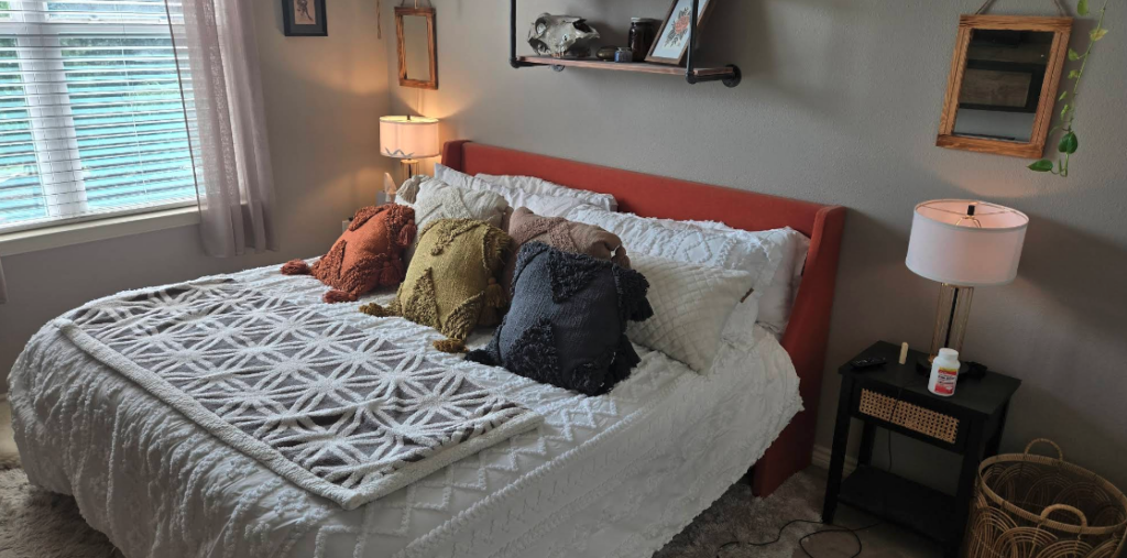 bedroom with comfy bed